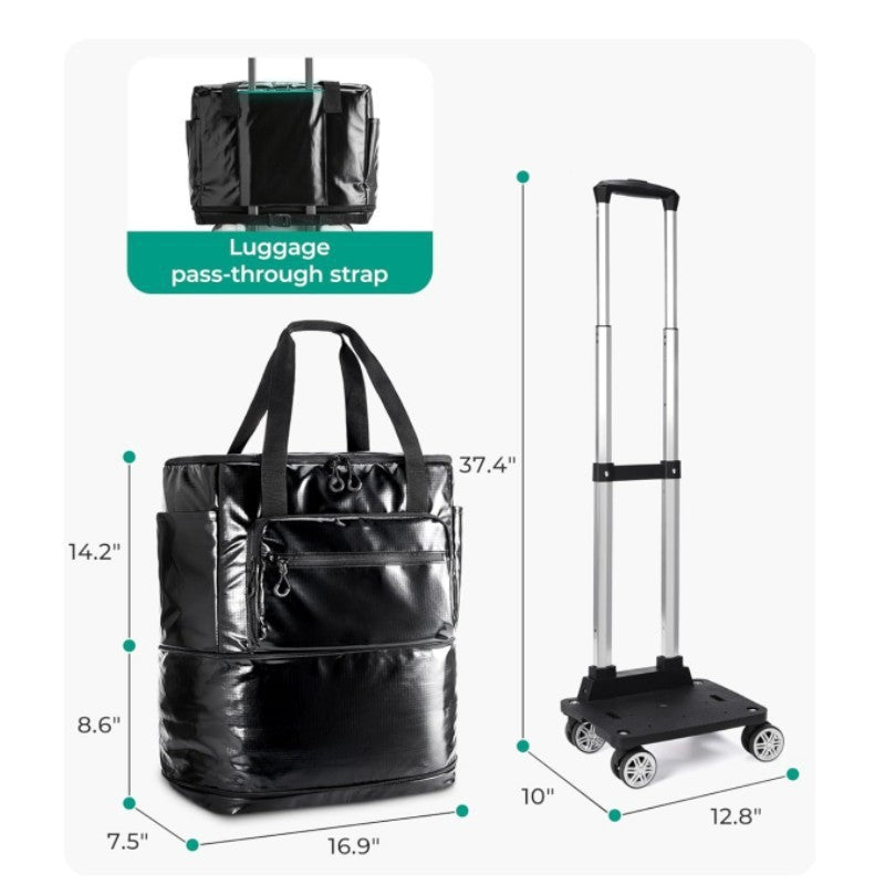 Rollbare Reisetasche mit Multifunktionalem Fächersystem Brehn