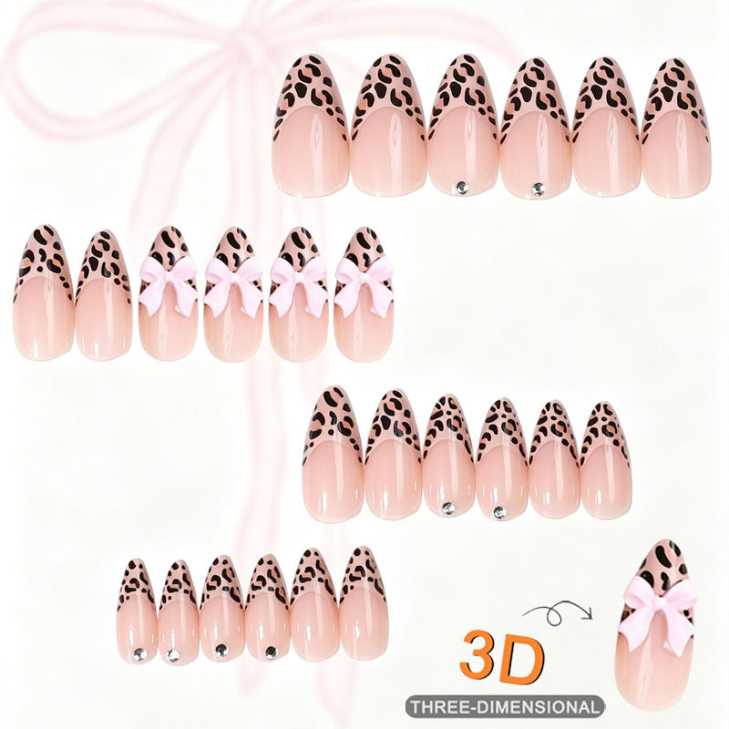Stylische Tierdruck Press-On Nagelspitzen Brehn