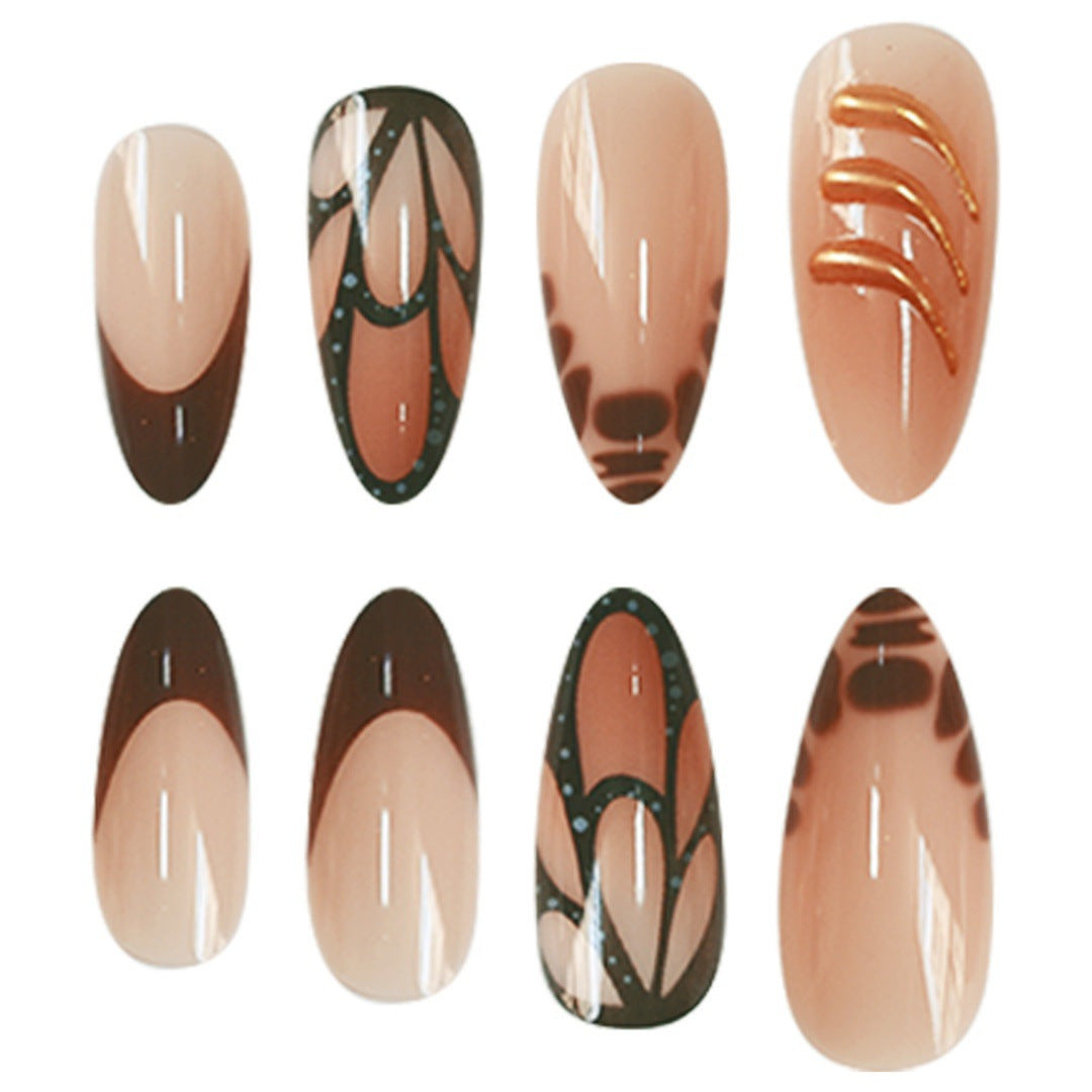 Chic Dekorative Druck-Ne Nail Art Brehn