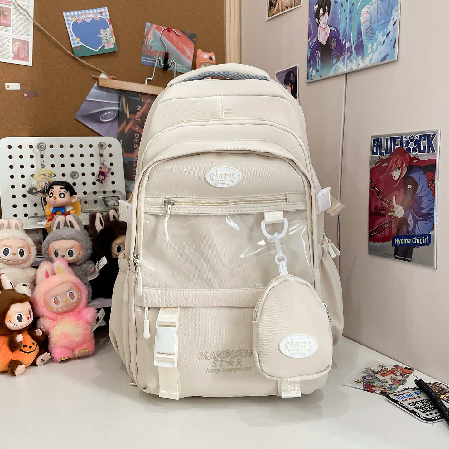 Multifunktionaler transparenter Schulrucksack