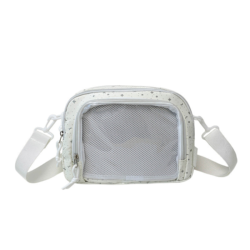 Stylische transparente Umhängetasche