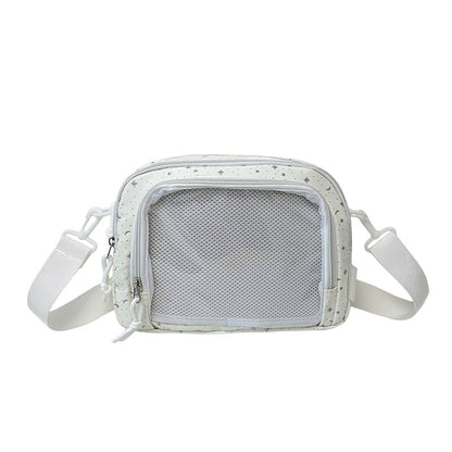 Stylische transparente Umhängetasche