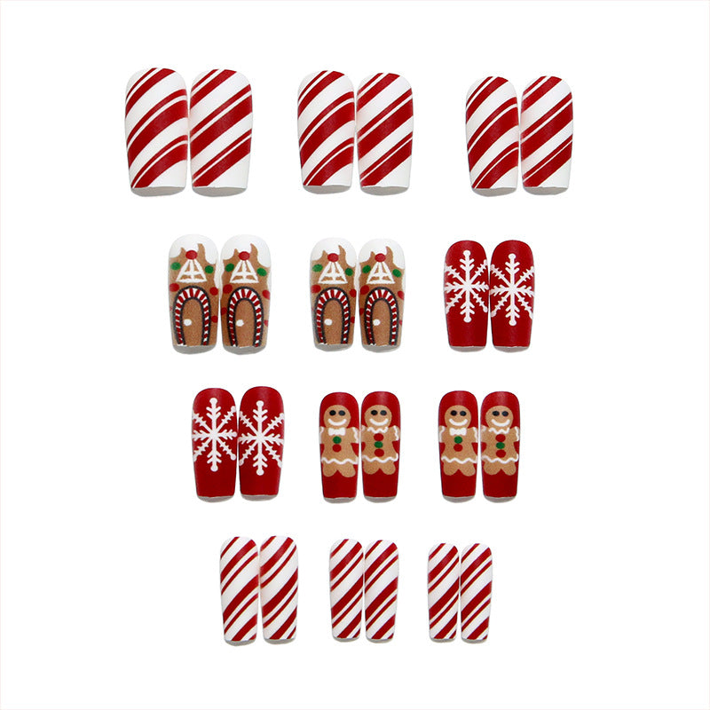 Kreatives Kunstnagelset mit festlichem Weihnachtsmotiv Brehn