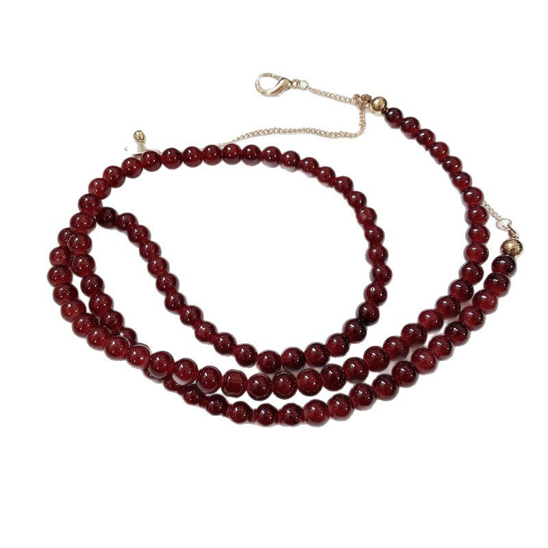 Modisches Schmuckband Aus Onyx-Perlen Brehn