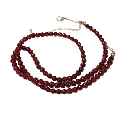 Modisches Schmuckband Aus Onyx-Perlen Brehn