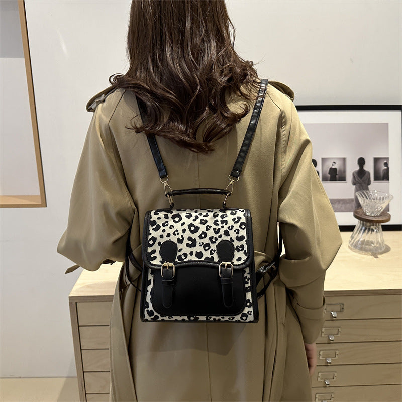 Chic Leopardenmuster Satchel Umhängetasche Brehn