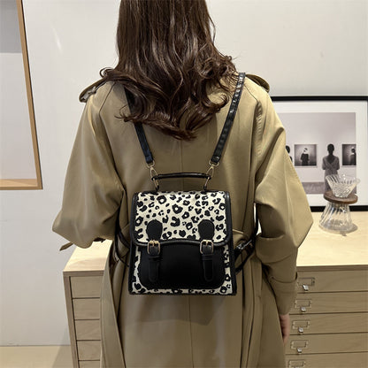 Chic Leopardenmuster Satchel Umhängetasche Brehn