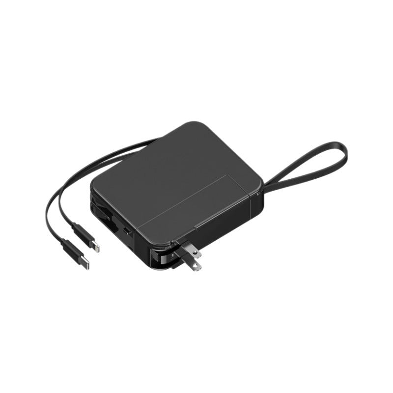 Kompaktes Reise-Ladegerät mit Integriertem Usb-C-Anschluss und Digitaler Anzeige Brehn