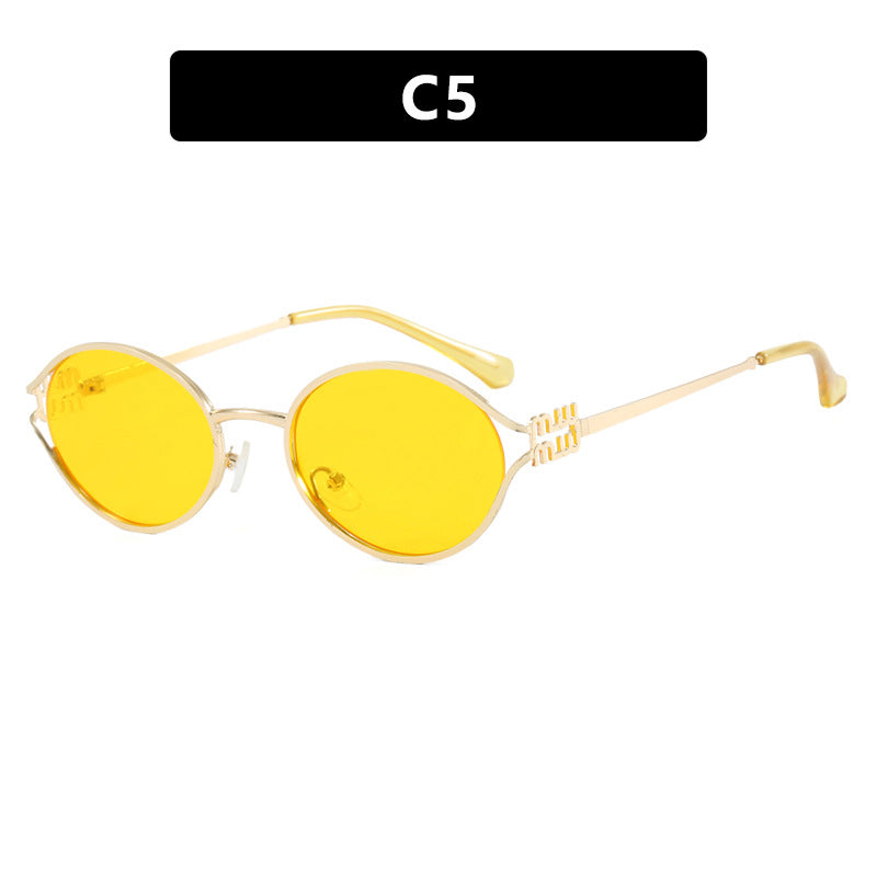 Damen elegante ovale Sonnenbrille Brehn
