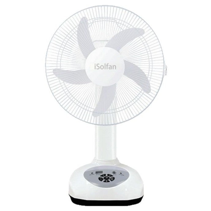 Damen Solarbetriebener Standventilator mit Fernbedienung und LCD-Display Brehn