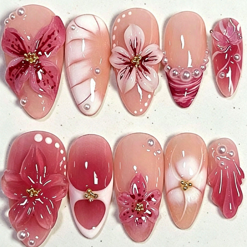 3D Dekorative Press-On Nagelset Brehn