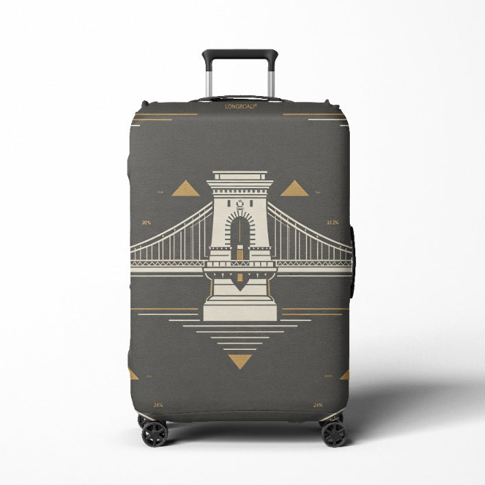 Damen Reise-Trolley Brehn mit elegantem barockem Muster