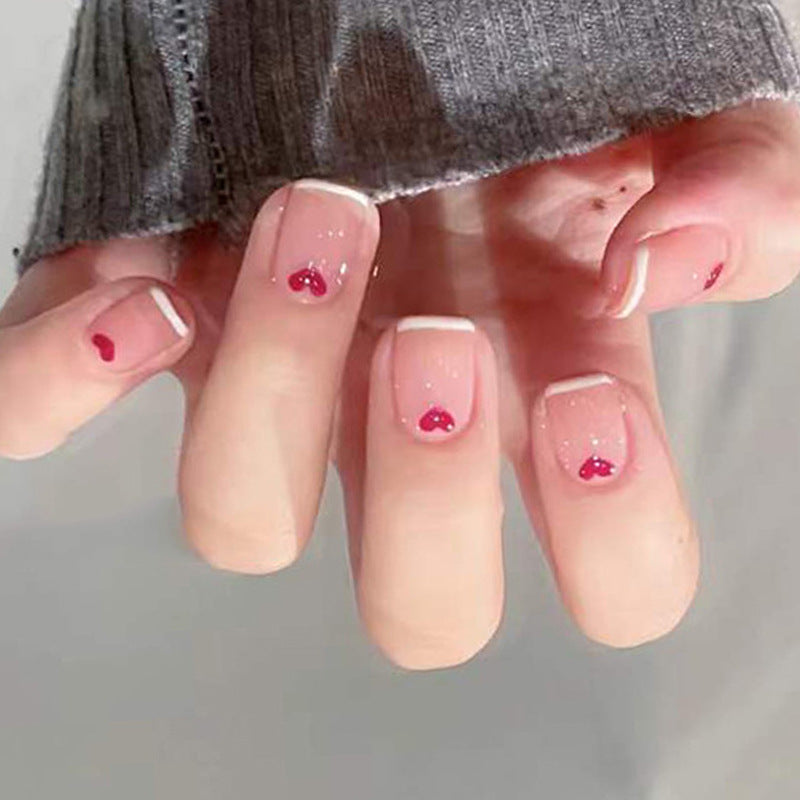 Herz-Prägung Press-On Nagelset Brehn