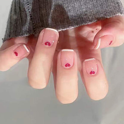 Herz-Prägung Press-On Nagelset Brehn