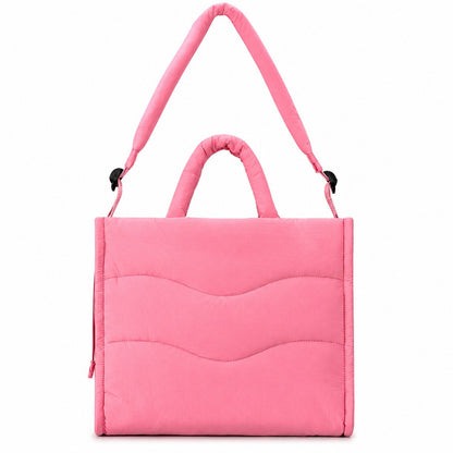 Strukturiert gestepptes Tote Bag