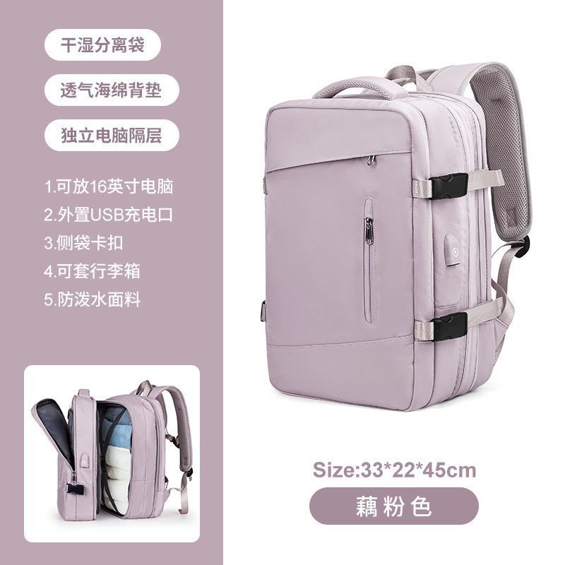 Multifunktionaler Laptop-Rucksack Mit Usb-Ladeanschluss Und Wasserabweisendem Material Brehn
