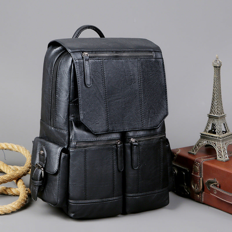 Vintage Leder Rucksack Brehn