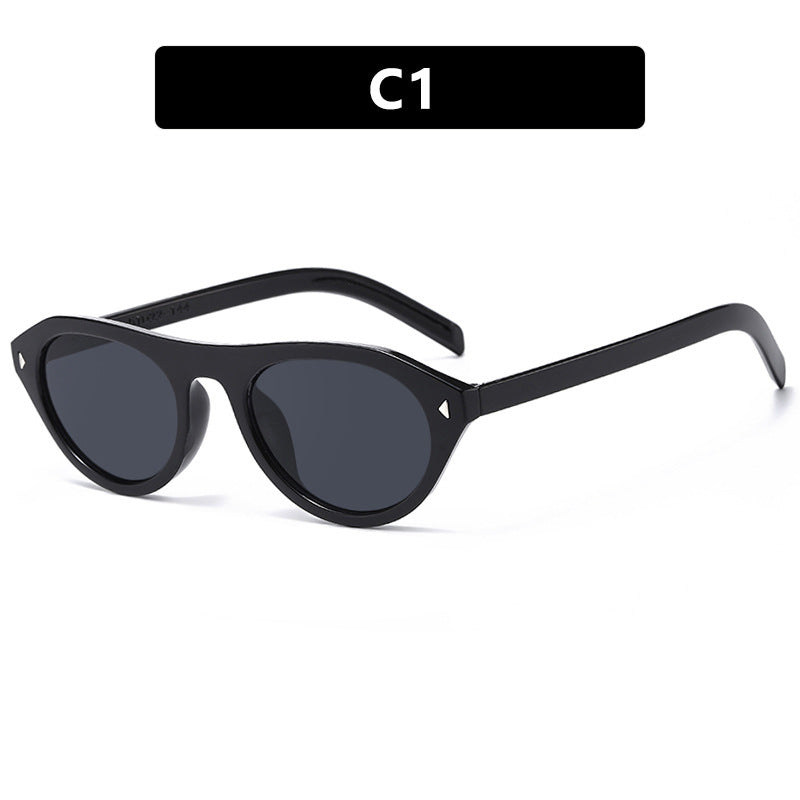 Damen modische Sonnenbrille mit geschwungenem Rahmen und schützendem UV-Filter Brehn