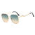Damen quadratischeDesigner-Sonnenbrille mit dekorativen Akzenten Brehn