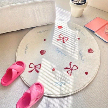 Dekorativer runder Teppich