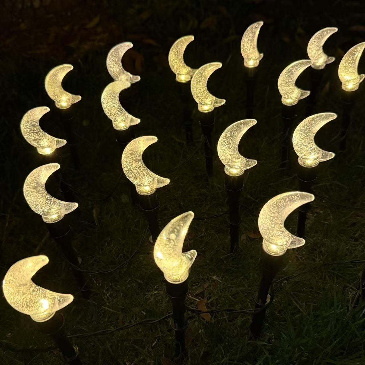 Crescent Moon Solar Gartenstecker Lichter Brehn