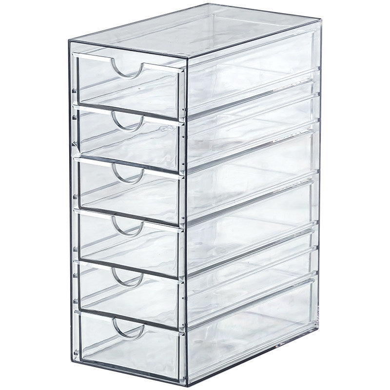 Klarer Acryl-Aufbewahrungsorganizer mit 5 Schubladen