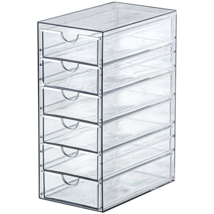Klarer Acryl-Aufbewahrungsorganizer mit 5 Schubladen