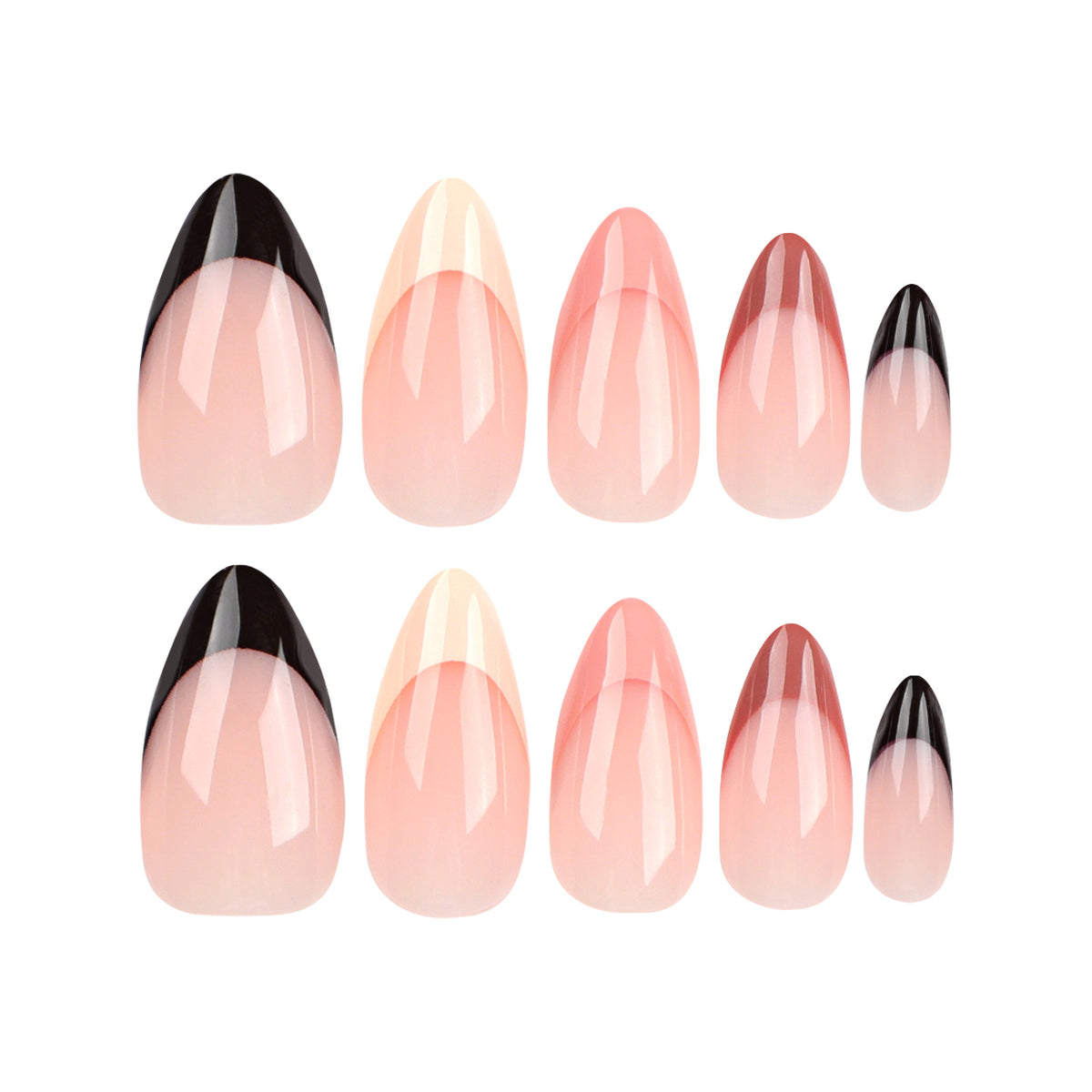 Trendige Nagelverlängerungen mit elegantem Farbverlauf Brehn