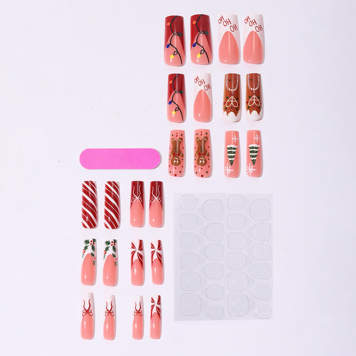 Kunstnagelset mit festlichem Weihnachtsdesign Brehn 1789118905