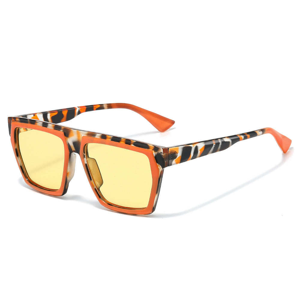 Chic Übergroße Geometrische Rahmen Sonnenbrille Brehn