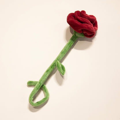 Plüsch Cordhosen Tulpe Katzenspielzeug mit flauschigem Pom-Bud & flexiblem Stiel Brehn