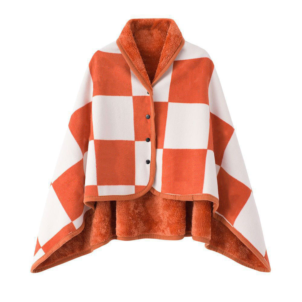 Damen elegante warmhaltende Poncho-Decke Brehn