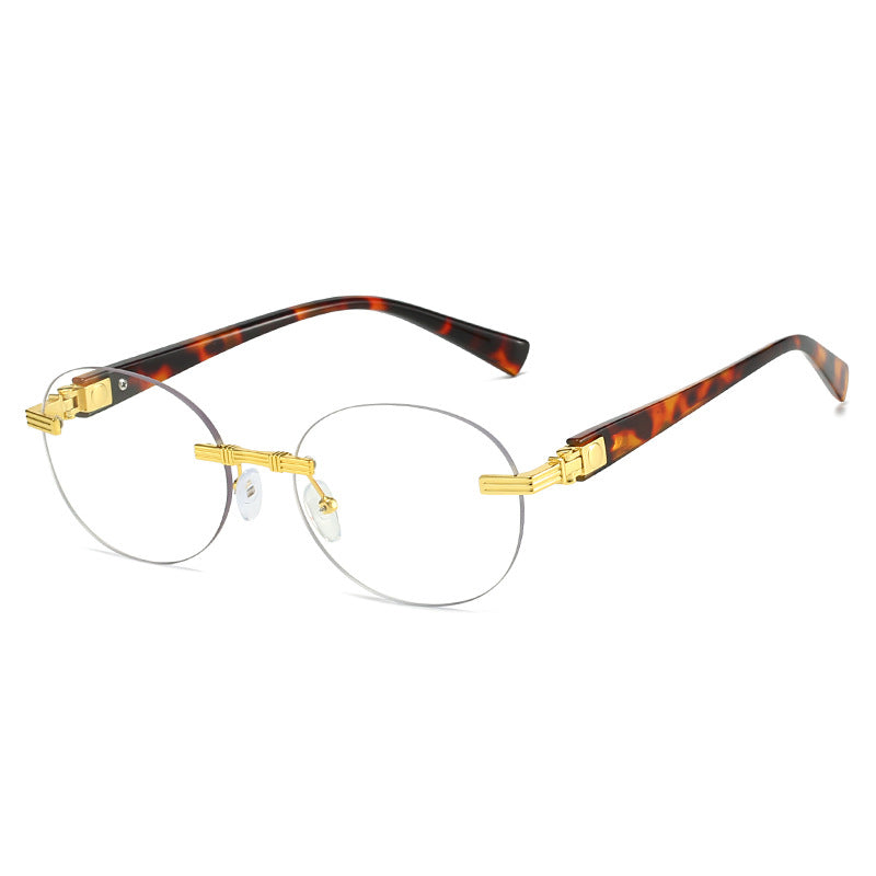 Damen modische Sonnenbrille mit transparentem Rahmen und flexibler Nasenauflage Brehn