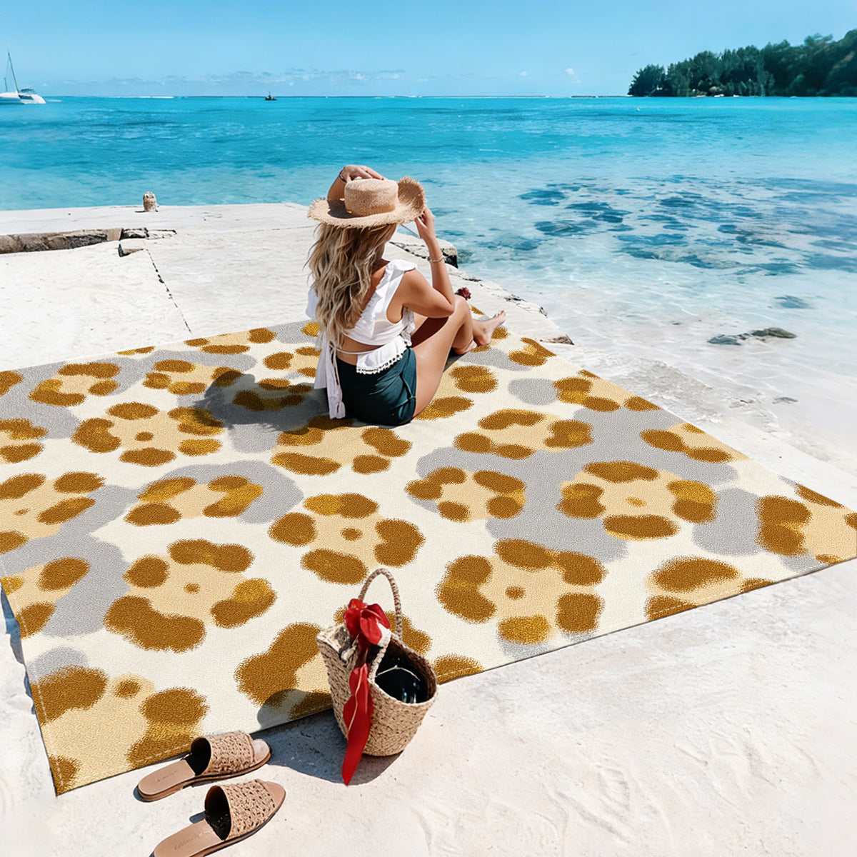 Mandala Design Strandmatte Brehn