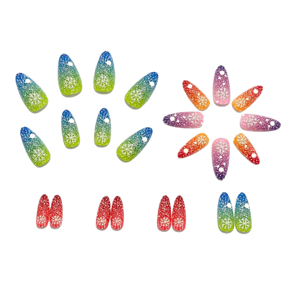 Kunstnägel Im Kreativen Glitzer-Gradient-Design Brehn