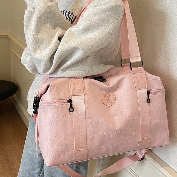 Premium Leder Sport Duffel Tasche