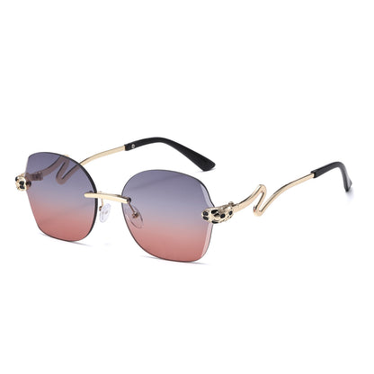 Einzigartige geometrische Rahmen-Sonnenbrille Brehn