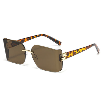 Elegante Übergroße Quadratische Sonnenbrille