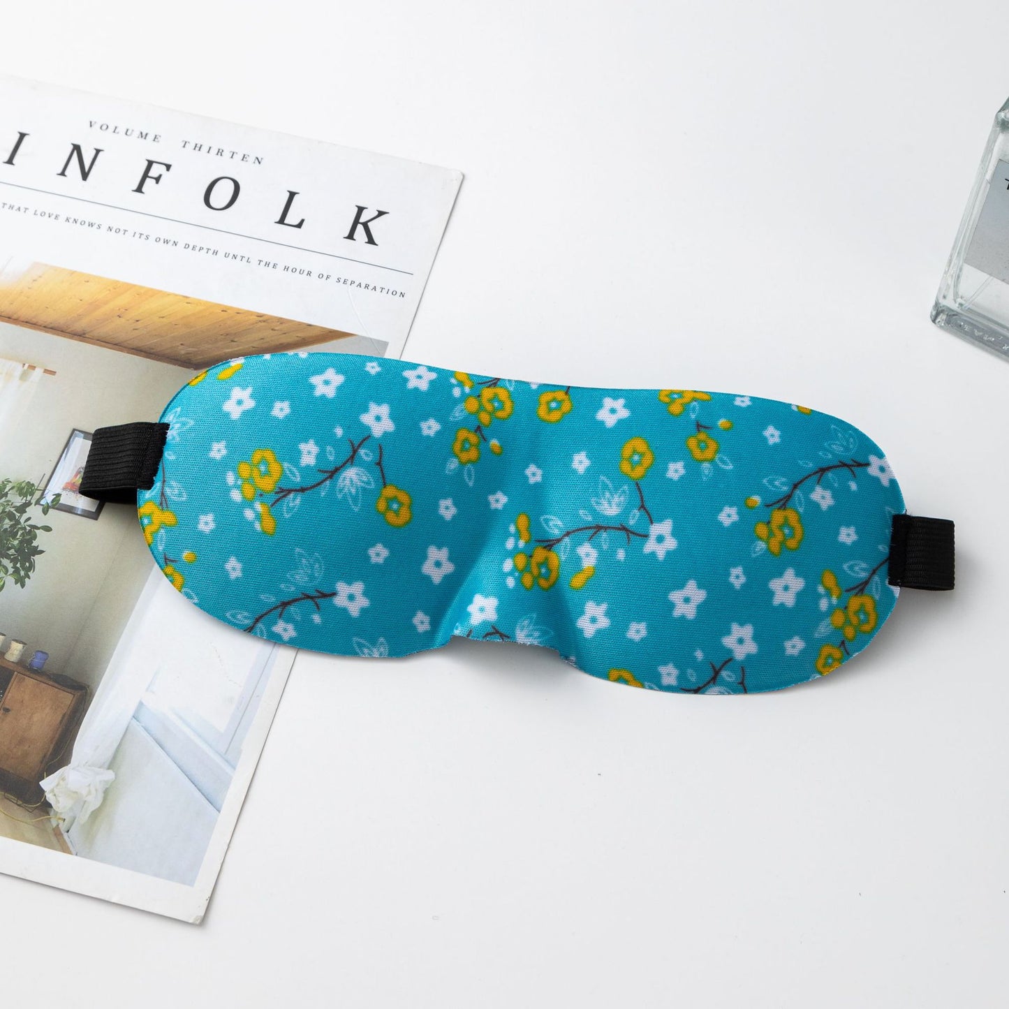 Unisex nan lichtblockierende Reisemaske mit thermoformbarer Nylonhülle und breitem Komfortband Brehn
