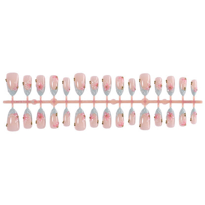 Premium Floral Press-On Nail Set Brehn