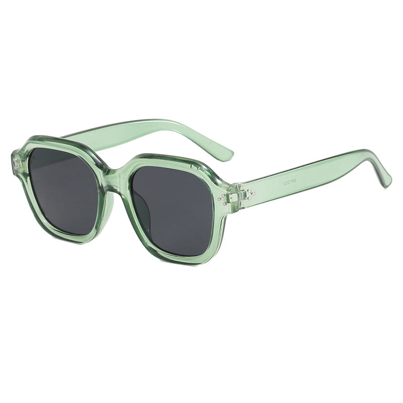 Damen modische quadratische Sonnenbrille mit verspiegelten Gläsern Brehn