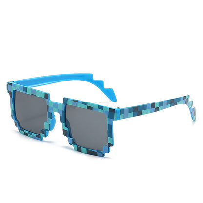 Pixelierte geometrische Sonnenbrille