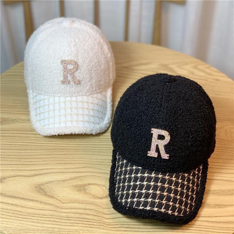 Damen Fuzzy Texturiertes Baseball Cap Brehn