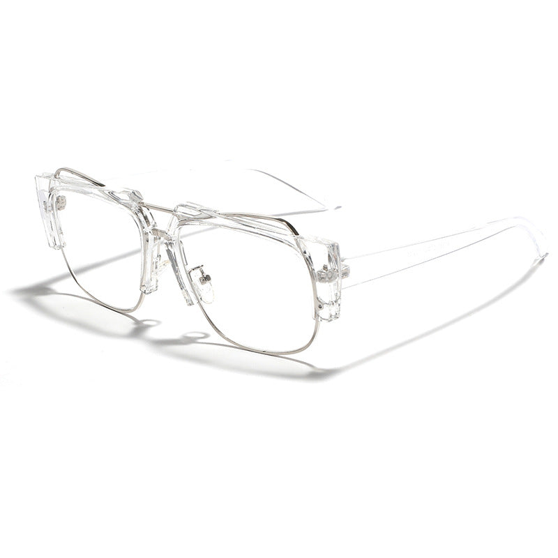 Damen trendige quadratische Sonnenbrille mit kontrastierendem Rahmen Brehn