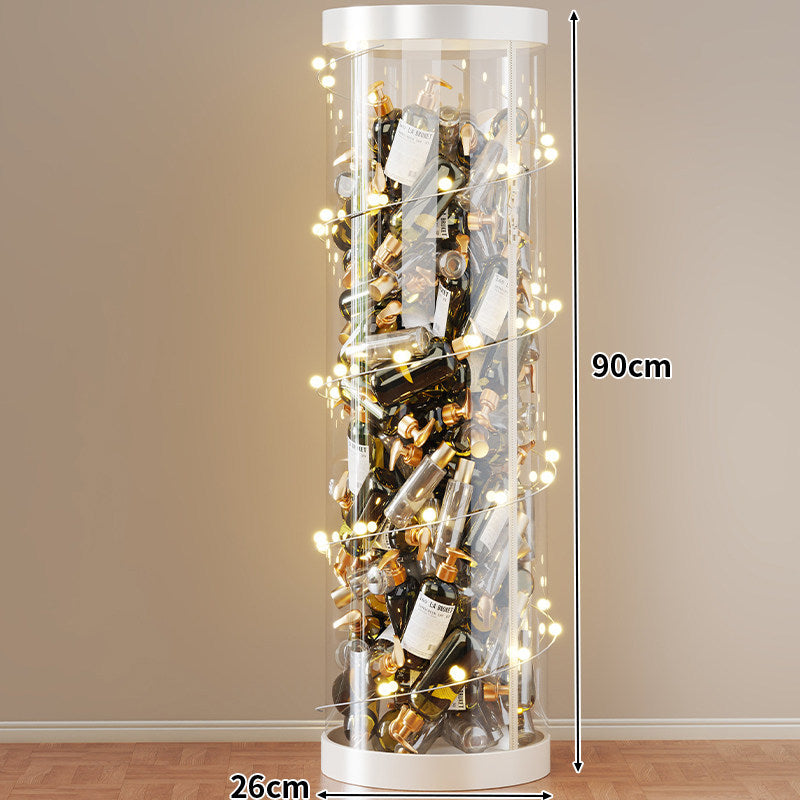 Hohe klare acryl vertikale Display-Zylinder für Mini-Parfüm- & Probeflaschen-Sammlung