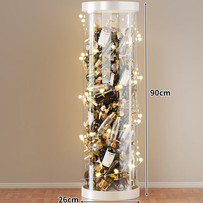 Hohe klare acryl vertikale Display-Zylinder für Mini-Parfüm- & Probeflaschen-Sammlung