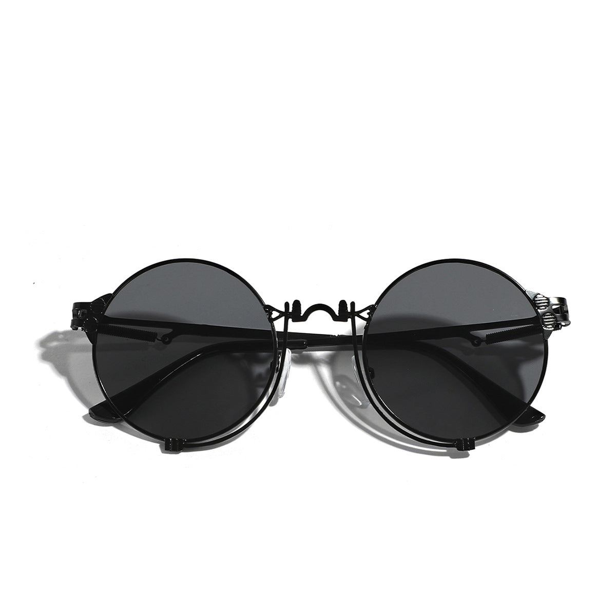 Damen modische runde Sonnenbrille mit hochwertigem Metallrahmen Brehn