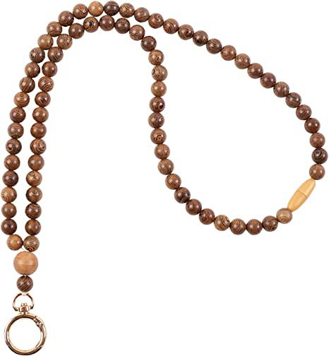 Elegante Holzperlen Brillen Kette Brehn