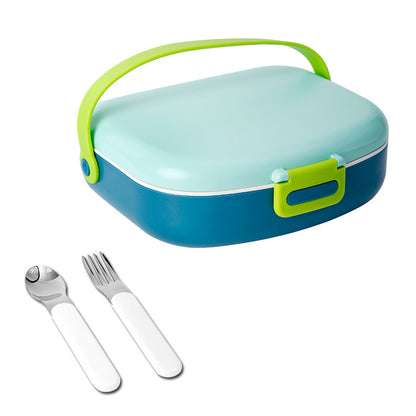 Isolierte Lunchbox mit Besteckset
