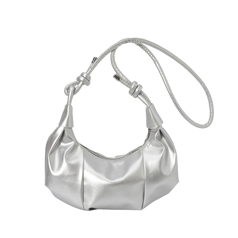 Stylische Falten Schultertasche Brehn